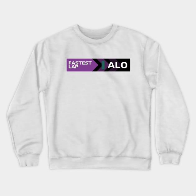 Alonso Fastest Lap F1 Crewneck Sweatshirt by F1LEAD